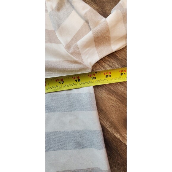 NWT Cha Cha Vente Medium Long Sleeve Layered-Look Top Metallic Stripes - Picture 8 of 9